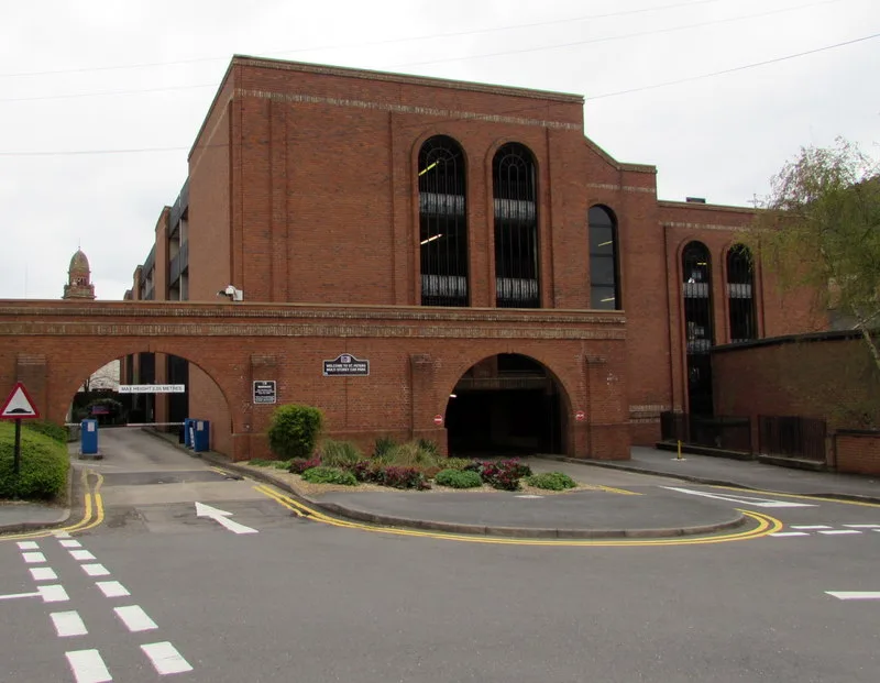 The entrance to St Peter's multi-storey car park in Leamington, where the hourly charge is proposed to rise from £1.55 to £1.60